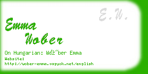 emma wober business card